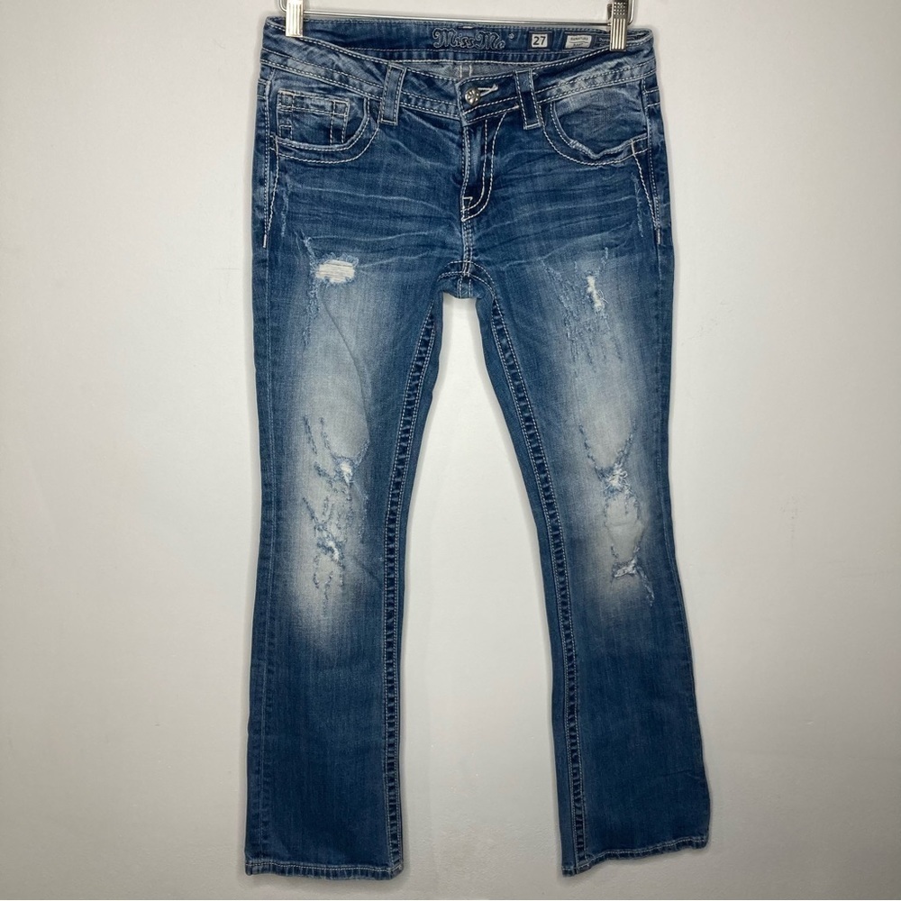 Miss Me signature boot‎ cut jeans size 27